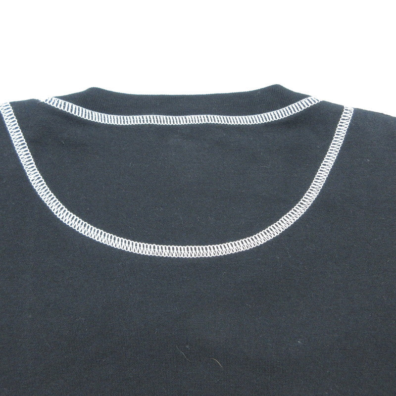 【中古】FENDI | フェンディ FFモチーフスタンプロゴ 半袖Tシャツ FAF073 A6J6 国内正規品 ブラック サイズ:36
