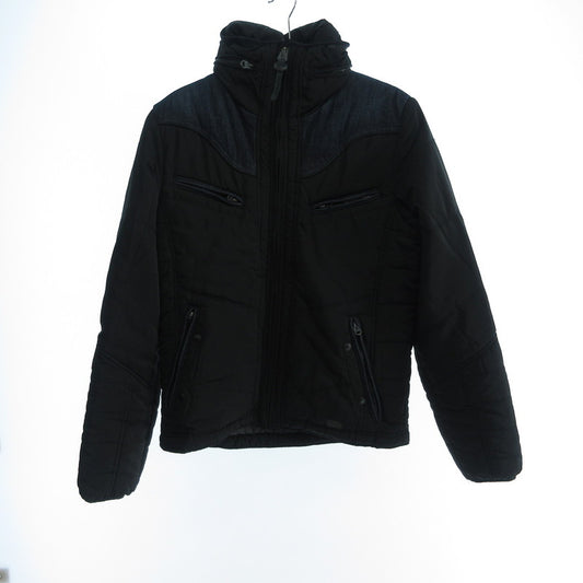 【中古】DIESEL | ディーゼル デニム切替 中綿ジャケット ブラック サイズ:M