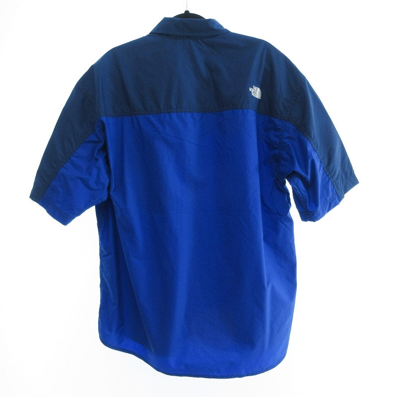 【中古】THE NORTH FACE | ザ・ノースフェイス S/S Nuptse Shirt 半袖シャツ NR22552 ブルー サイズ:L