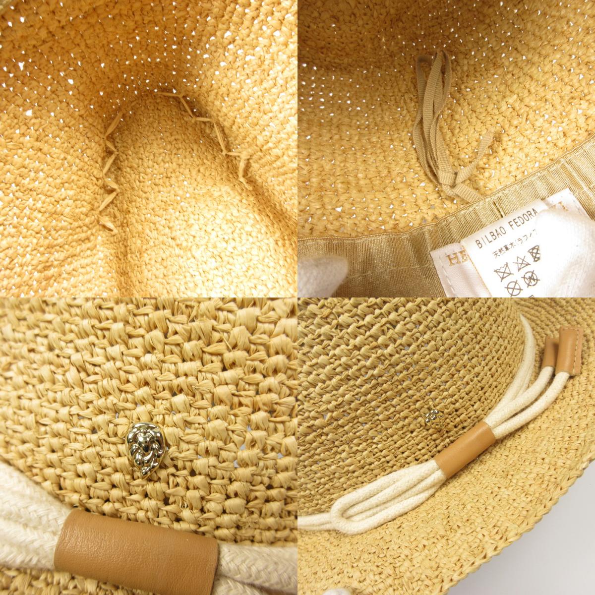 【中古】HELEN KAMINSKI | ヘレンカミンスキー BILBAO FEDORA ハット ラフィア ベージュ