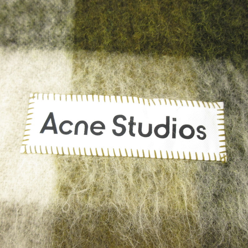 【中古】ACNE STUDIOS | アクネストゥディオズ モヘアチェックスカーフ マフラー FN-UX-SCAR000115 国内正規品