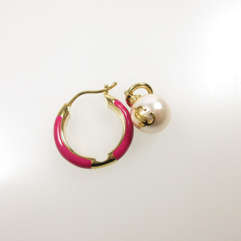 【中古】JIMMY CHOO | ジミーチュウ PEARL HOOPS CZQ ピアス 231516ABG000001 2022年クリスマス