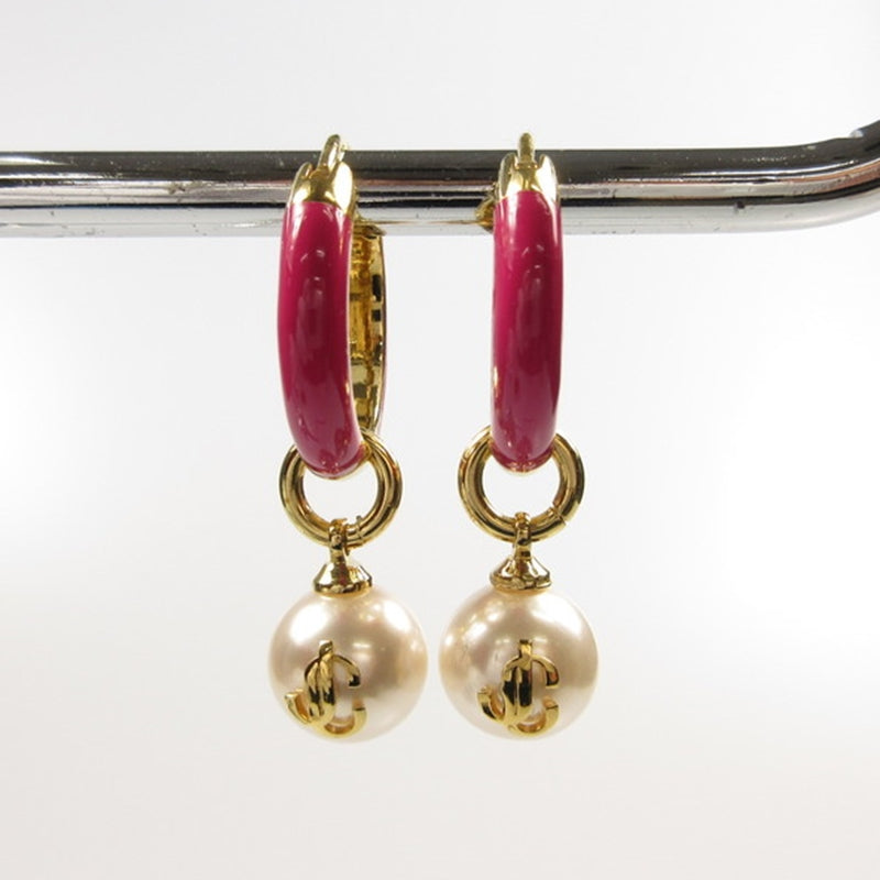 【中古】JIMMY CHOO | ジミーチュウ PEARL HOOPS CZQ ピアス 231516ABG000001 2022年クリスマス