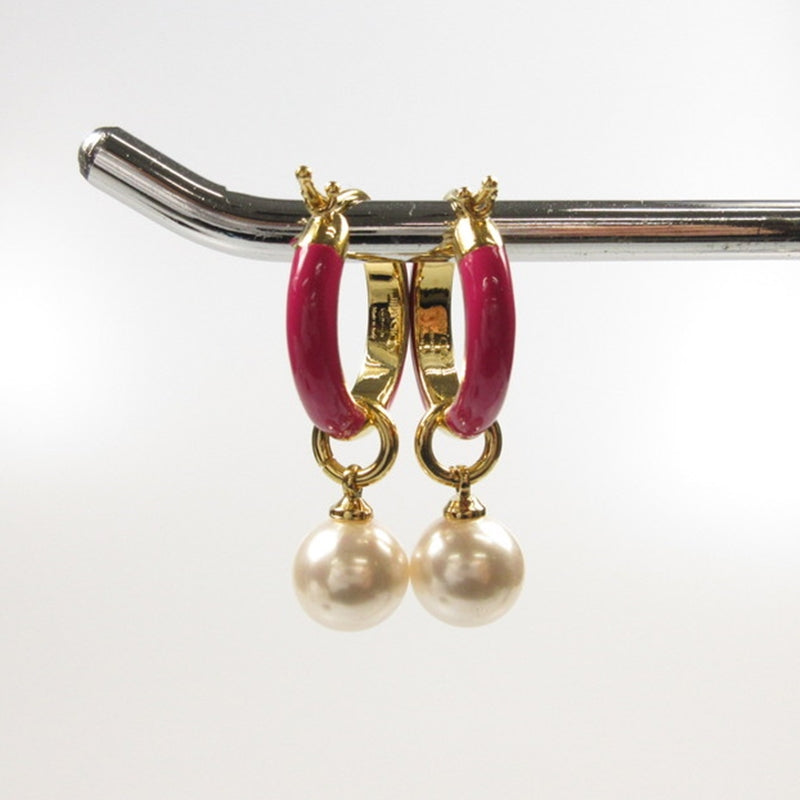 【中古】JIMMY CHOO | ジミーチュウ PEARL HOOPS CZQ ピアス 231516ABG000001 2022年クリスマス