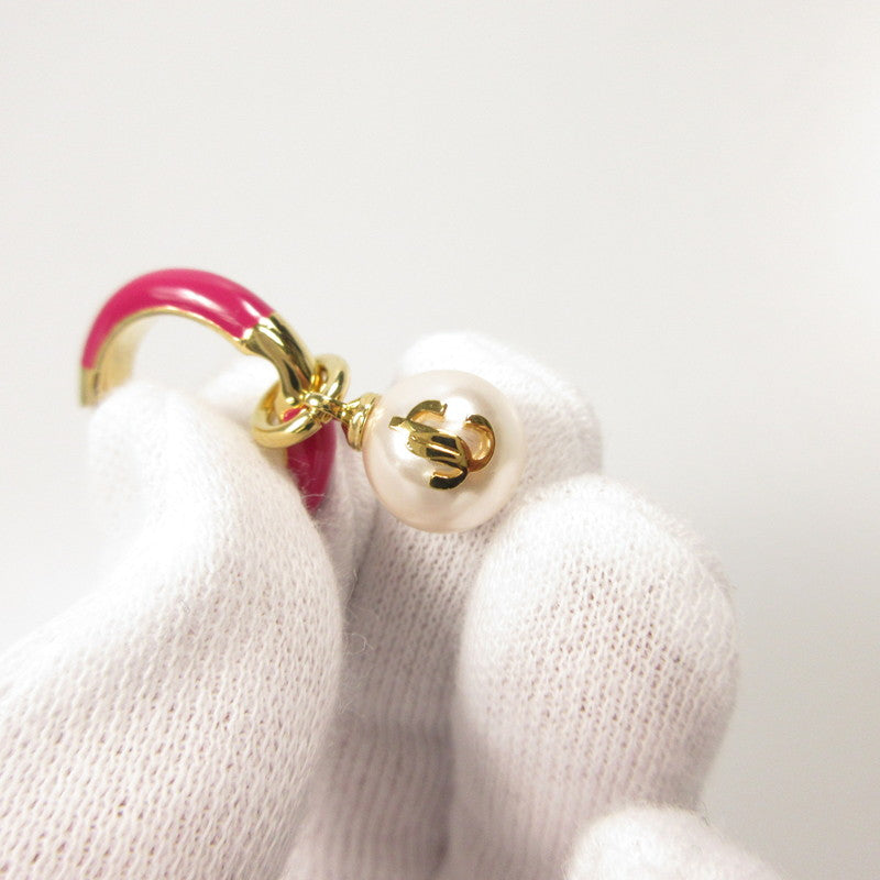【中古】JIMMY CHOO | ジミーチュウ PEARL HOOPS CZQ ピアス 231516ABG000001 2022年クリスマス