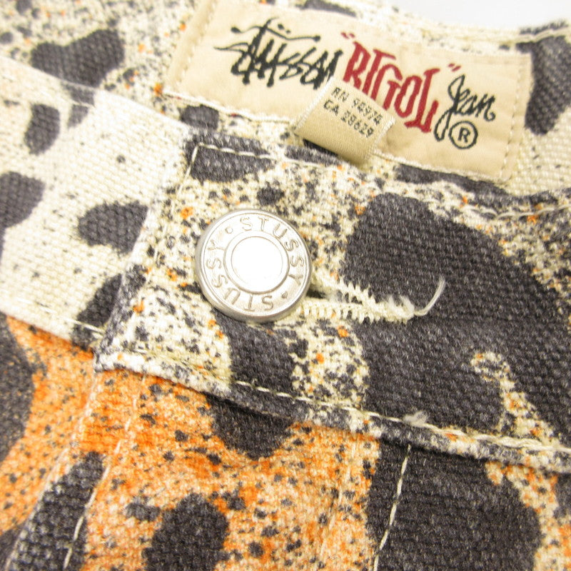 【中古】STUSSY | ステューシー STENCIL CANVAS BIG OL JEANS パンツ 116615 サイズ:34