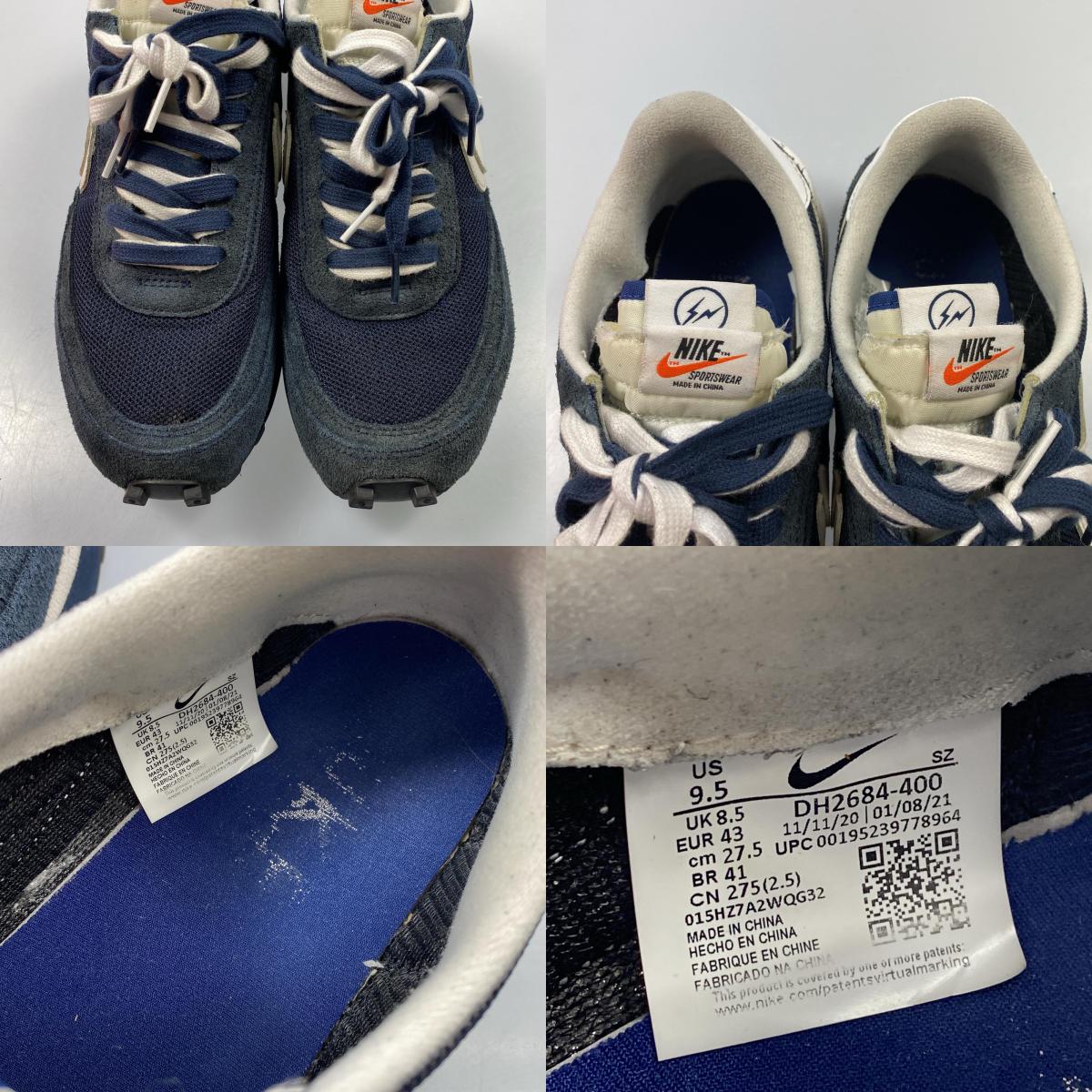 【中古】NIKE | ナイキ LDWAFFLE/SF スニーカー DH2684-400 ネイビー 27.5cm