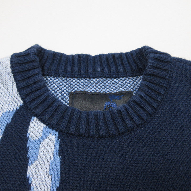 【中古】 FUC OFF KNIT セーター 24E-O-FUC-AW01 ネイビー サイズ:L