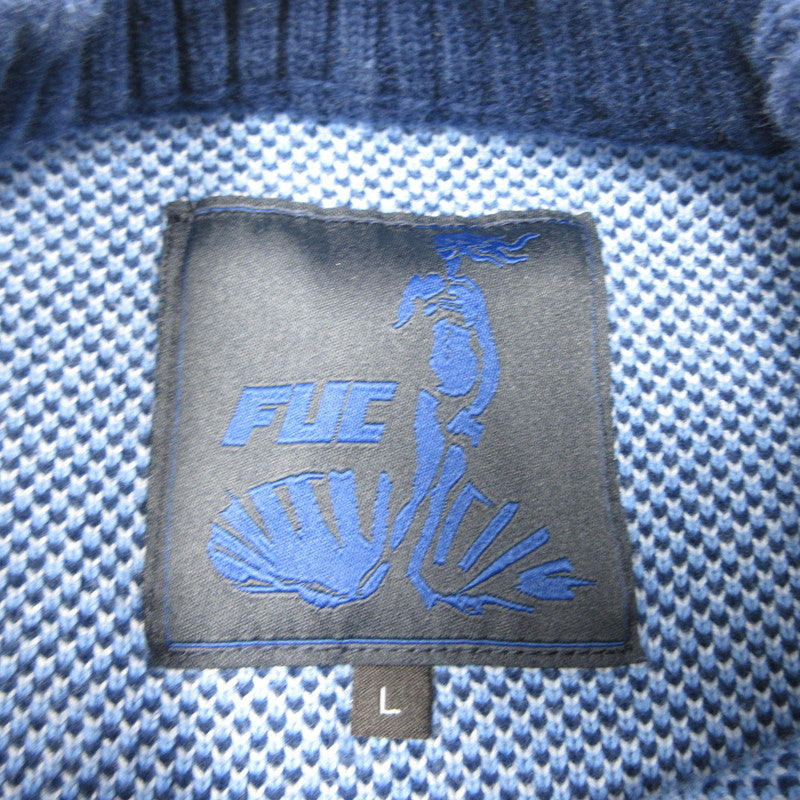 【中古】 FUC OFF KNIT セーター 24E-O-FUC-AW01 ネイビー サイズ:L