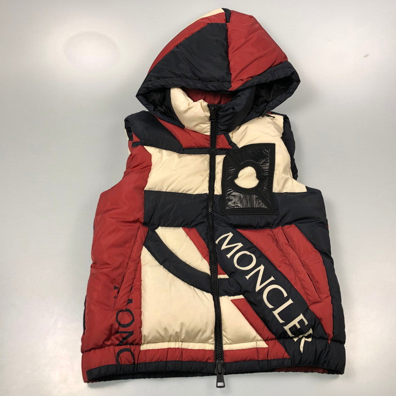 【中古】MONCLER GENIUS | モンクレールジニアス PERMIT ダウンベスト D209H4332000 2018A/W 国内正規品 マルチカラー サイズ:1