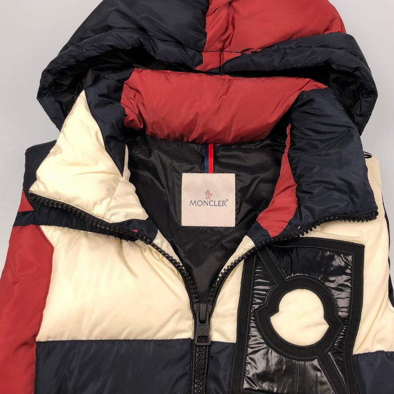 【中古】MONCLER GENIUS | モンクレールジニアス PERMIT ダウンベスト D209H4332000 2018A/W 国内正規品 マルチカラー サイズ:1