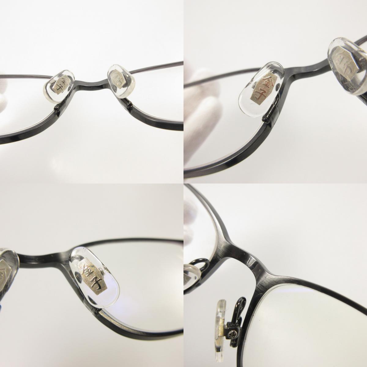 【中古】金子眼鏡 | カネコガンキョウカネコメガネ METAL メガネ KM-70 IPBK グレー