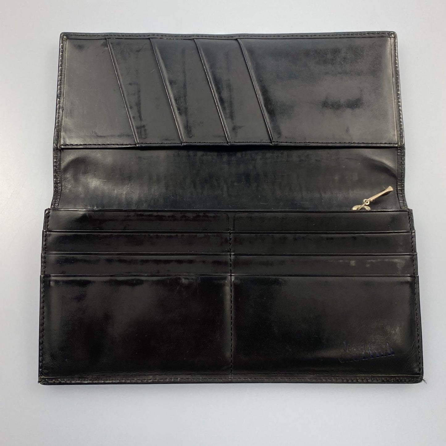 【中古】Jean Paul Gaultier | ジャンポール・ゴルチェ メタルプレート 長財布 年式:90s ブラック