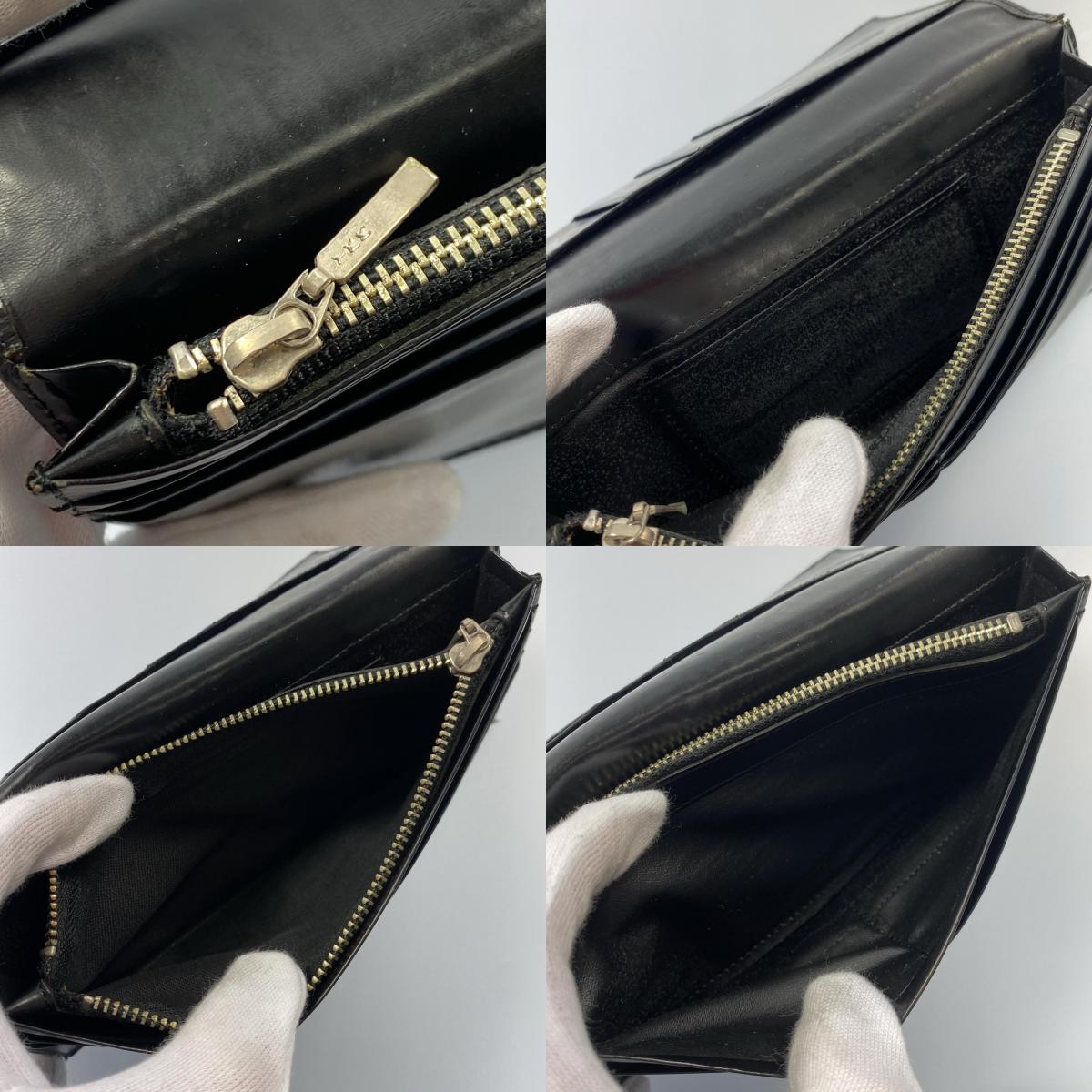 【中古】Jean Paul Gaultier | ジャンポール・ゴルチェ メタルプレート 長財布 年式:90s ブラック