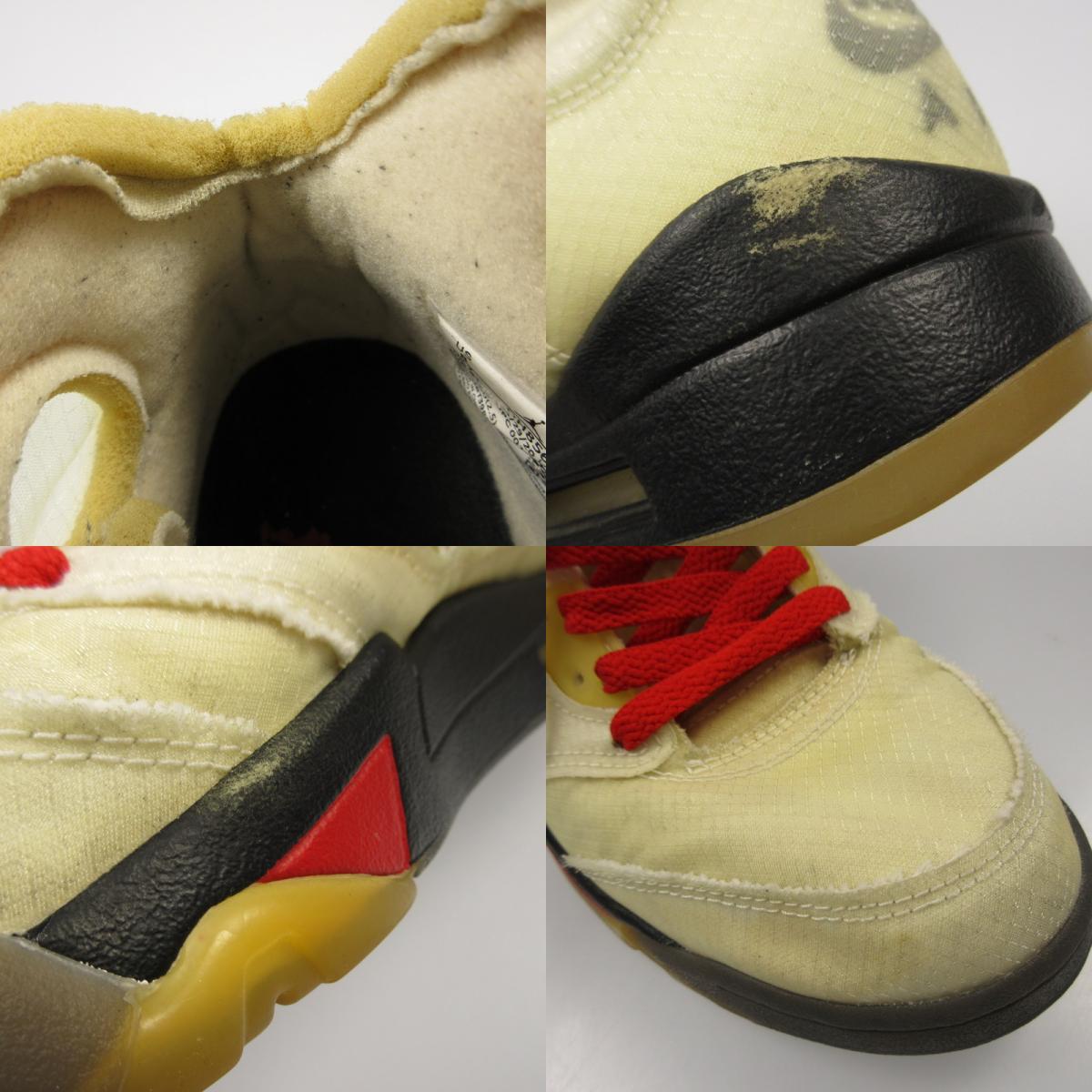 【中古】NIKE | ナイキ AIR JORDAN 5 'SAIL' スニーカー DH8565-100 アイボリー 26cm