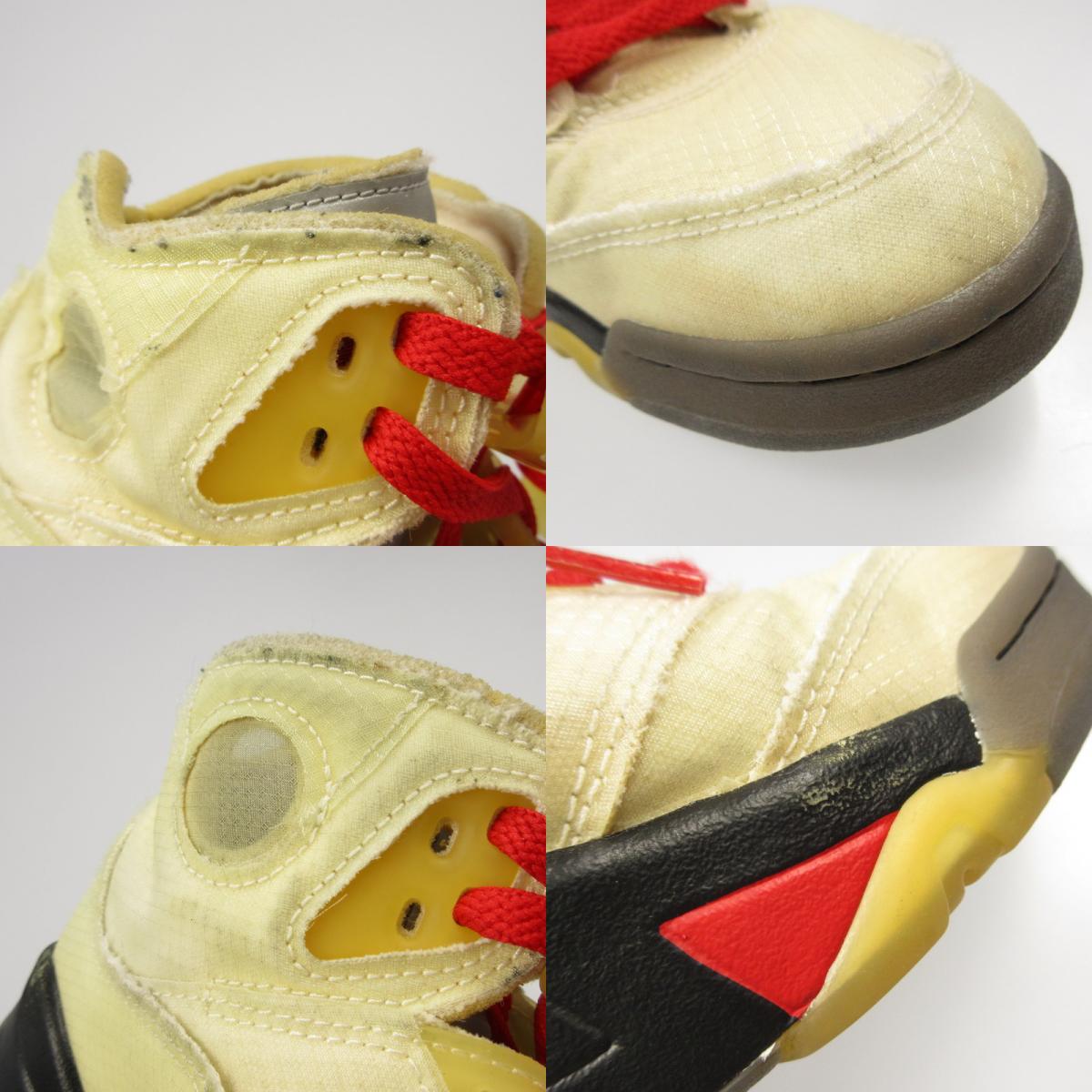 【中古】NIKE | ナイキ AIR JORDAN 5 'SAIL' スニーカー DH8565-100 アイボリー 26cm