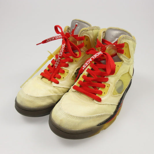 【中古】NIKE | ナイキ AIR JORDAN 5 'SAIL' スニーカー DH8565-100 アイボリー 26cm