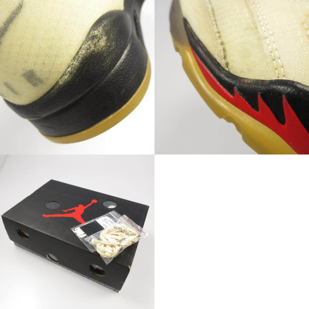 【中古】NIKE | ナイキ AIR JORDAN 5 'SAIL' スニーカー DH8565-100 アイボリー 26cm