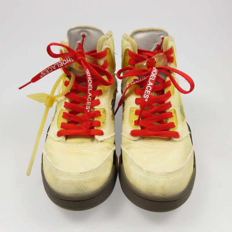 【中古】NIKE | ナイキ AIR JORDAN 5 'SAIL' スニーカー DH8565-100 アイボリー 26cm