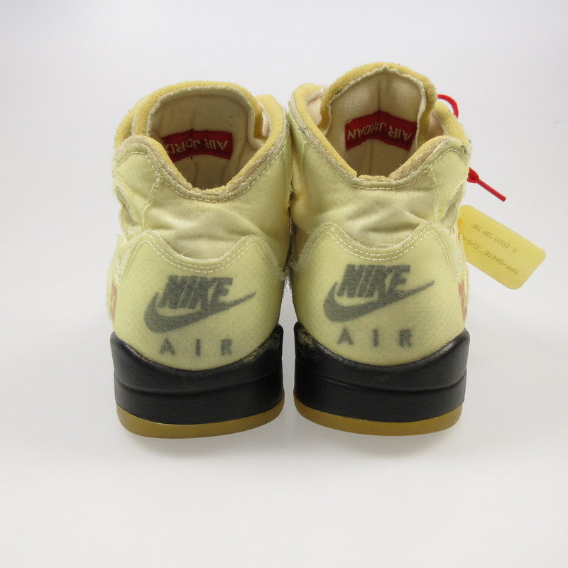 【中古】NIKE | ナイキ AIR JORDAN 5 'SAIL' スニーカー DH8565-100 アイボリー 26cm
