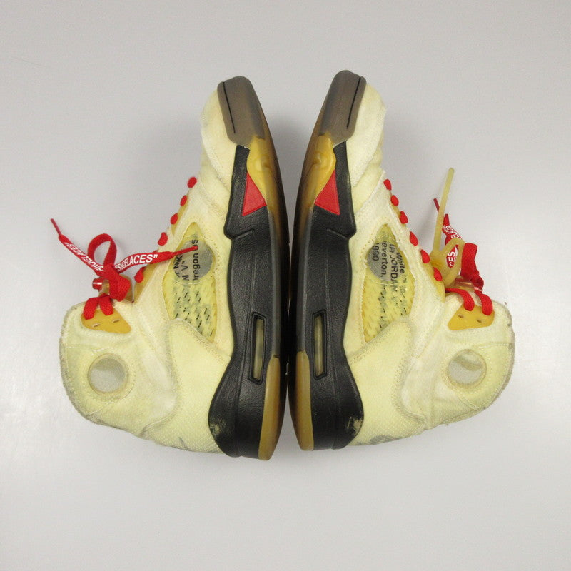 【中古】NIKE | ナイキ AIR JORDAN 5 'SAIL' スニーカー DH8565-100 アイボリー 26cm