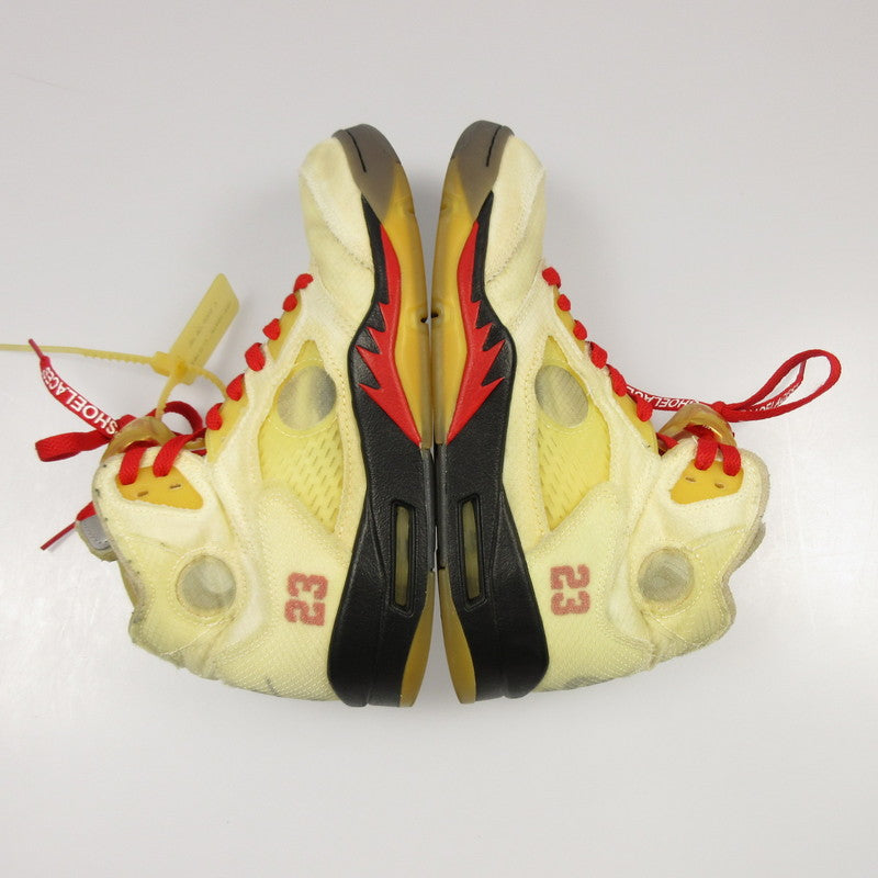 【中古】NIKE | ナイキ AIR JORDAN 5 'SAIL' スニーカー DH8565-100 アイボリー 26cm