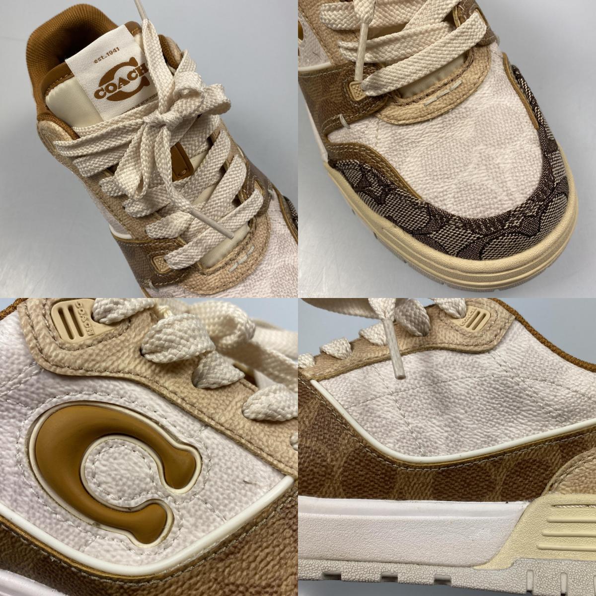 【中古】COACH | コーチ ソーホースニーカーミックスドシグネチャー スニーカー CAQ23 サイズ:23.0cm 23cm