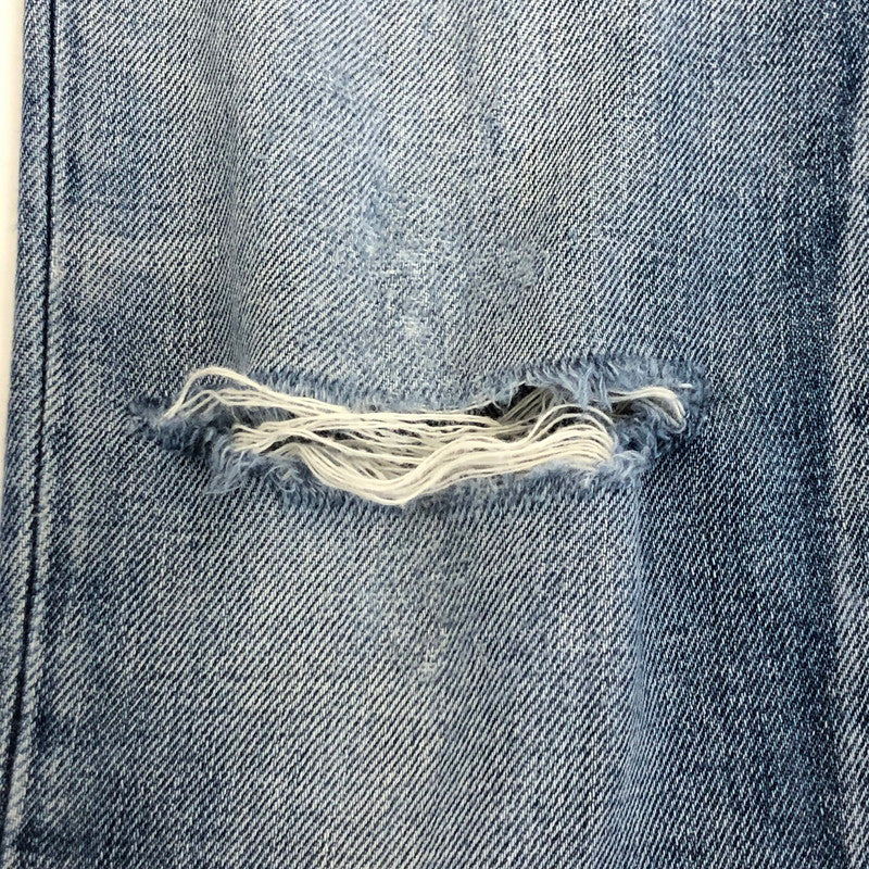 【中古】SAINT LAURENT | サンローラン D02 M/SK-LW デニムパンツ 527389 YA893 2018年モデル W:26 国内正規品 リペア加工 ネイビー