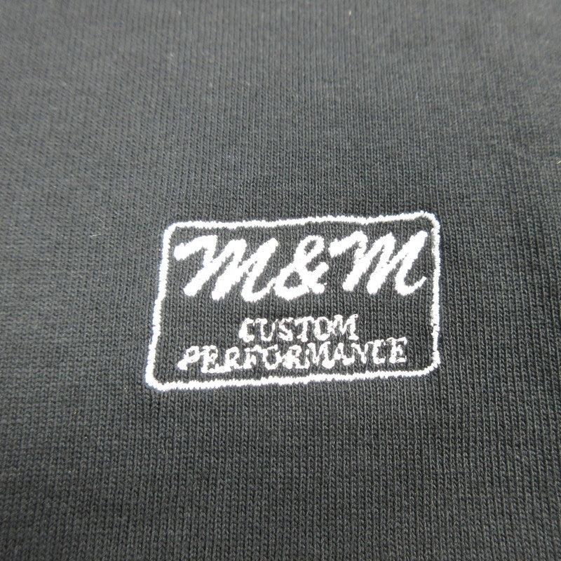 【中古】M&M CUSTOM PERFORMANCE | エムアンドエムカスタムパフォーマンス PRINT S/S TEE 半袖Tシャツ 20-MT-014 ブラック サイズ:L