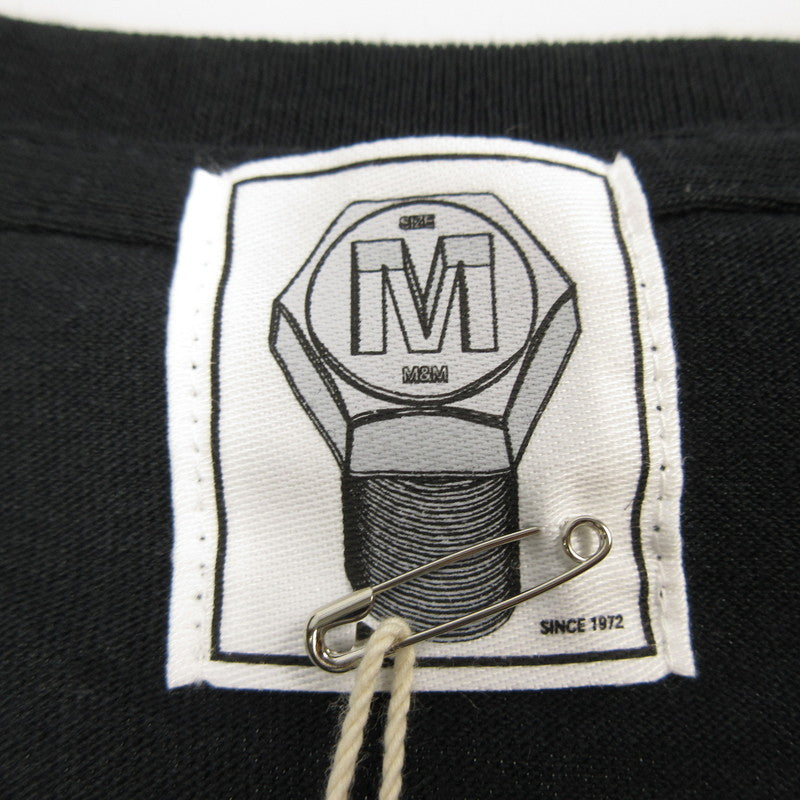 【中古】M&M CUSTOM PERFORMANCE | エムアンドエムカスタムパフォーマンス PRINT S/S TEE 半袖Tシャツ 20-MT-014 ブラック サイズ:M
