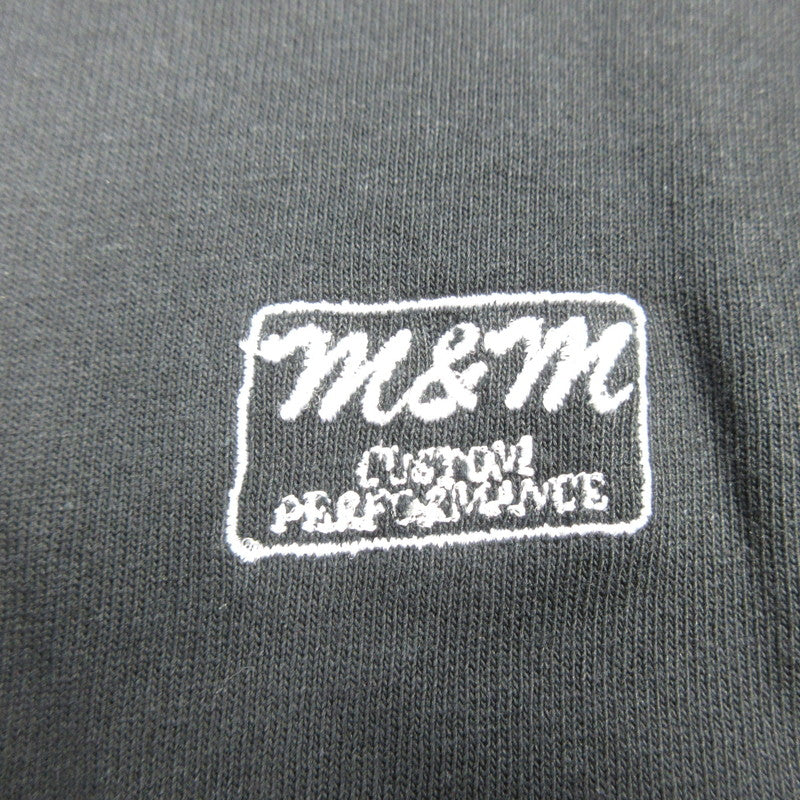 【中古】M&M CUSTOM PERFORMANCE | エムアンドエムカスタムパフォーマンス PRINT S/S TEE 半袖Tシャツ 20-MT-014 ブラック サイズ:M