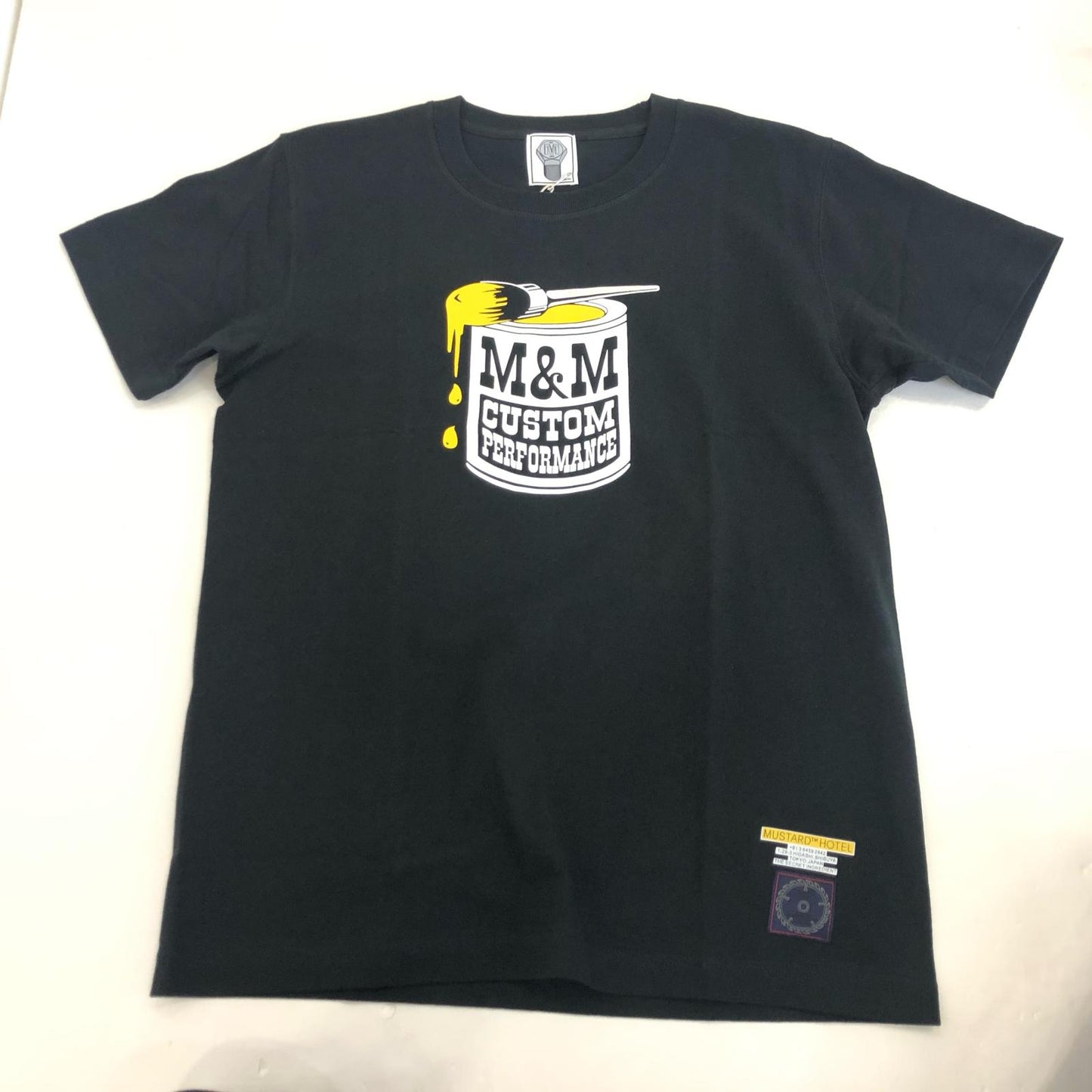 【中古】M&M CUSTOM PERFORMANCE | エムアンドエムカスタムパフォーマンス MUSTARD HOTEL TEE 半袖Tシャツ MHMM-02 ブラック サイズ:M