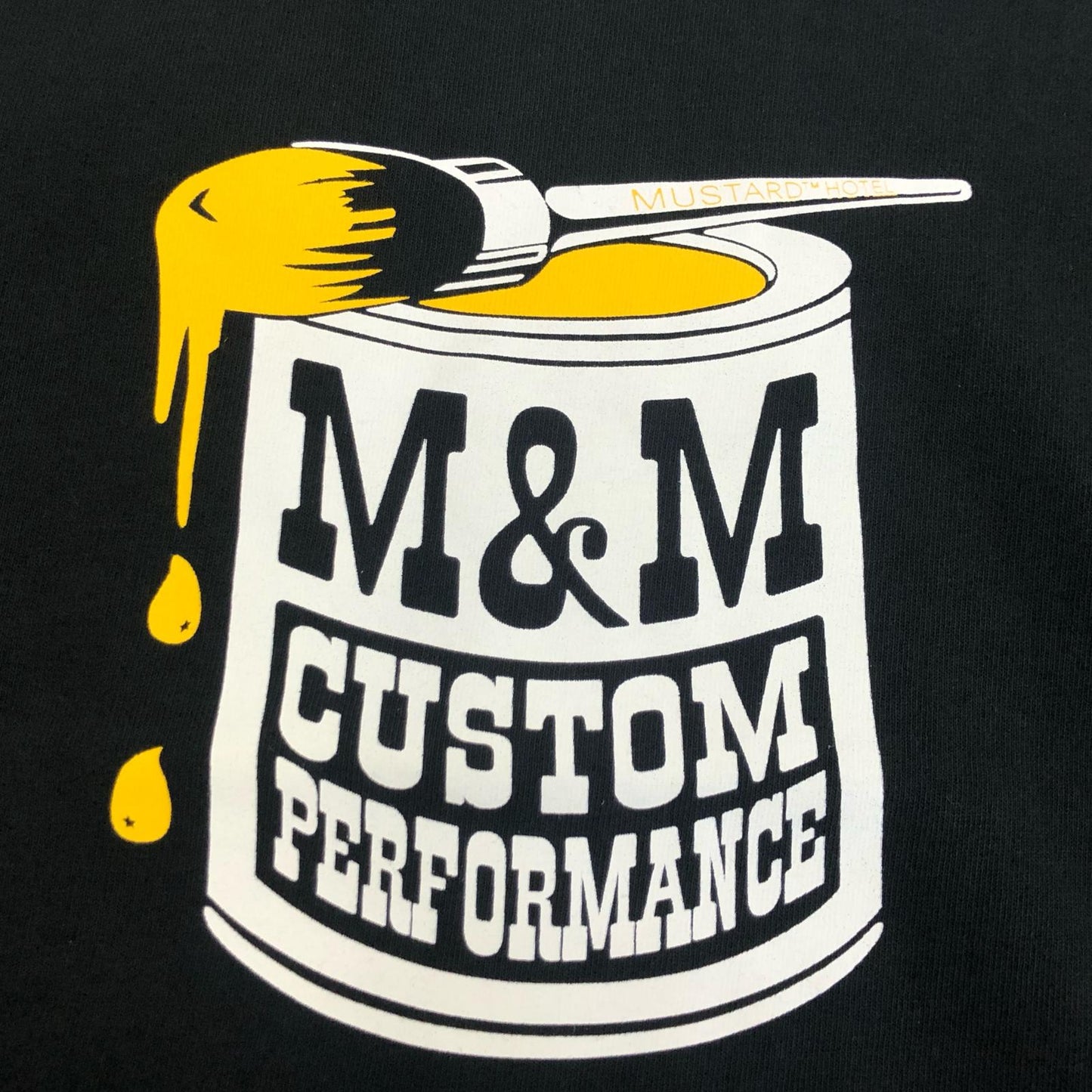 【中古】M&M CUSTOM PERFORMANCE | エムアンドエムカスタムパフォーマンス MUSTARD HOTEL TEE 半袖Tシャツ MHMM-02 ブラック サイズ:M