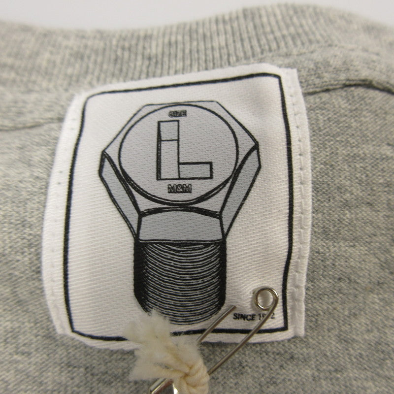 【中古】M&M CUSTOM PERFORMANCE | エムアンドエムカスタムパフォーマンス PRINT S/S T-SHIRT 半袖Tシャツ 20-MT-013 グレー サイズ:L