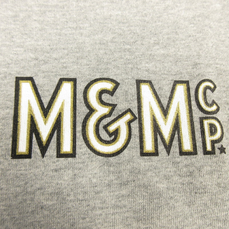 【中古】M&M CUSTOM PERFORMANCE | エムアンドエムカスタムパフォーマンス PRINT S/S T-SHIRT 半袖Tシャツ 20-MT-013 グレー サイズ:L