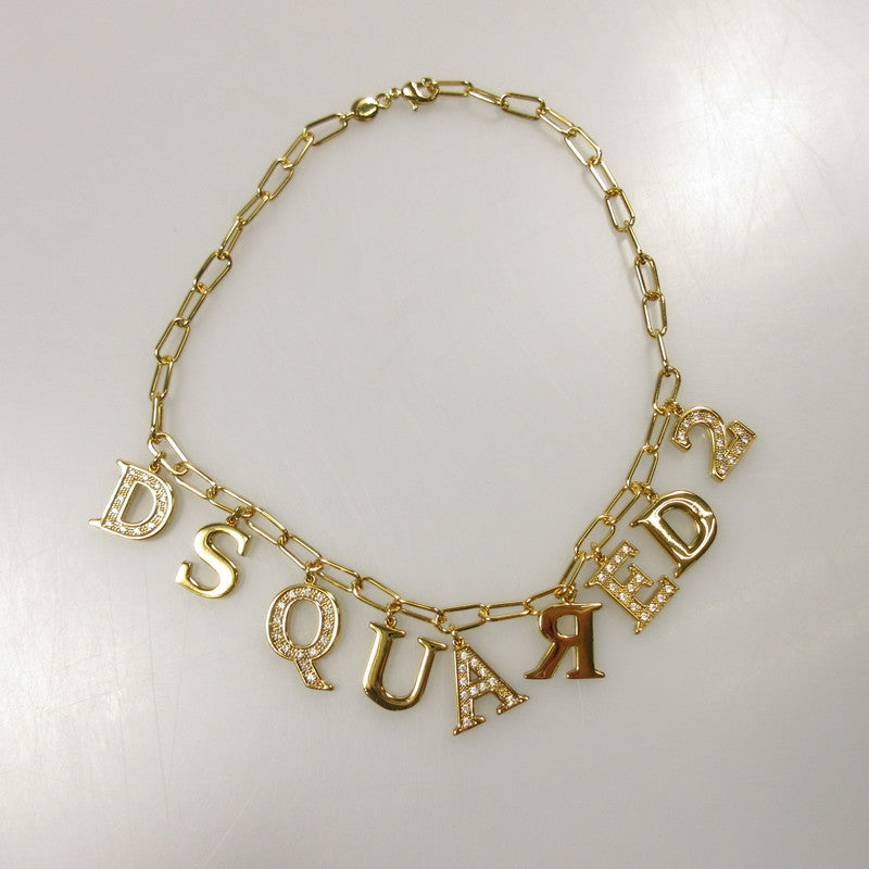 【中古】DSQUARED2 | ディースクエアード Logo Chokers ネックレス NEW0134594000017043 ゴールド