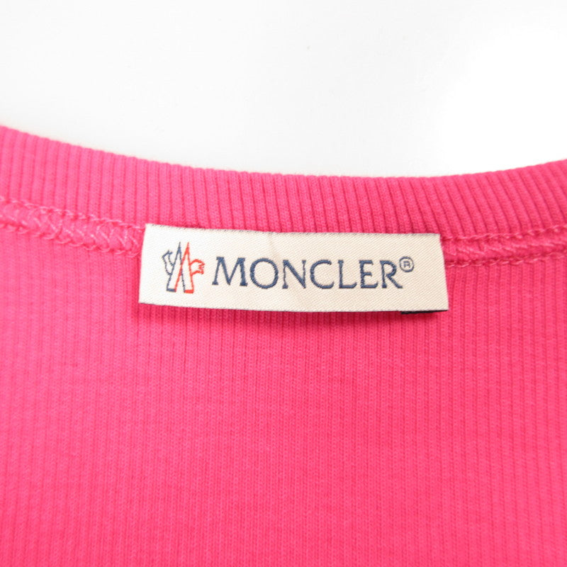 【中古】MONCLER | モンクレール CANOTTA タンクトップ I10938P00001 89A0D 国内正規品 ピンク サイズ:S