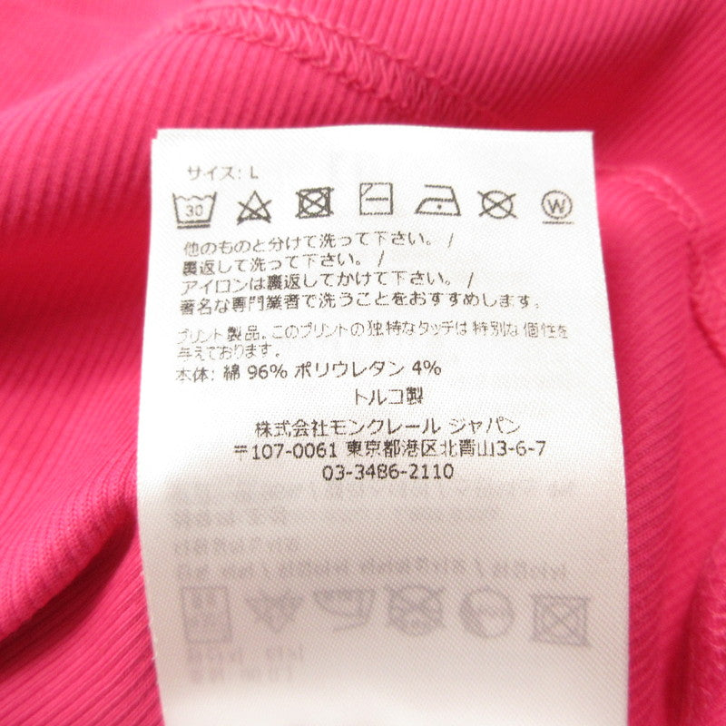 【中古】MONCLER | モンクレール CANOTTA タンクトップ I10938P00001 89A0D 国内正規品 ピンク サイズ:L