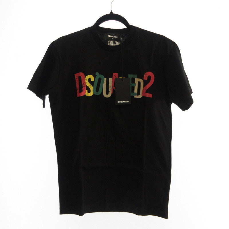 【中古】DSQUARED2 | ディースクエアード COLORFUL LOGO T-SHIRT 半袖Tシャツ S71GD1249 ブラック サイズ:S