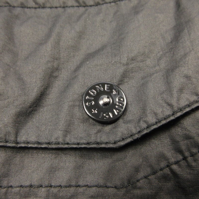 【中古】STONE ISLAND | ストーンアイランド MEMBRANA 3L TC ナイロンジャケット 801541123 国内正規品 ガーメントダイ加工 ブラック サイズ:M