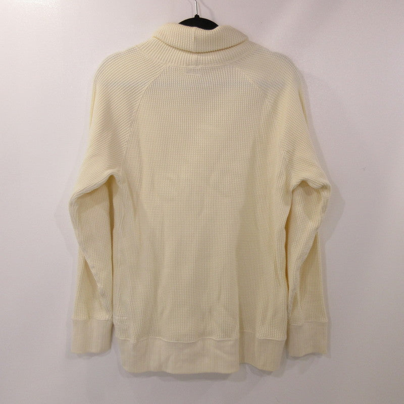 【中古】Healthknit | ヘルスニット スーパーヘビーワッフルタートルネック 長袖Tシャツ アイボリー サイズ:L
