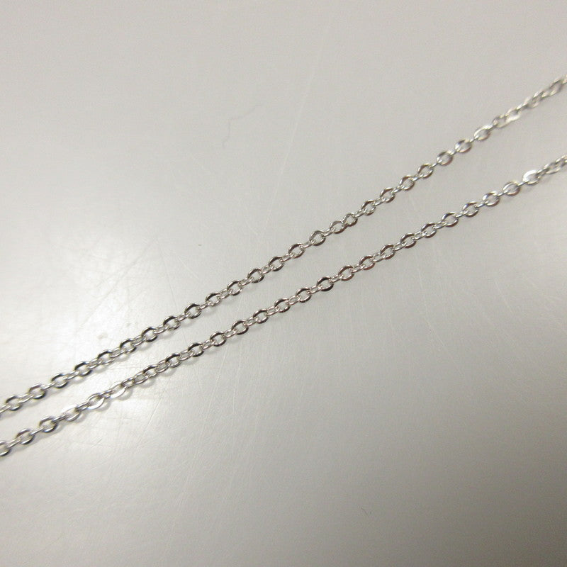 【中古】 ダンシングストーンイニシャル ネックレス シルバー