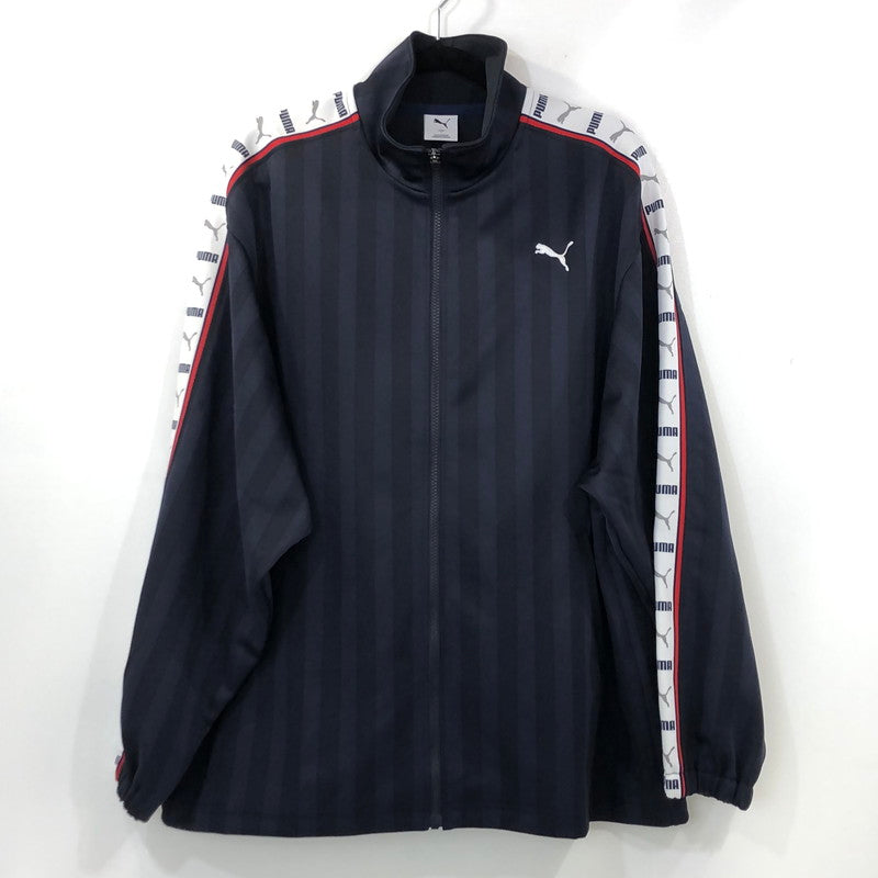 【中古】PUMA | プーマ SHADOW STRIPE セットアップ 527754-06/527755-06 2025S/S ネイビー サイズ:L