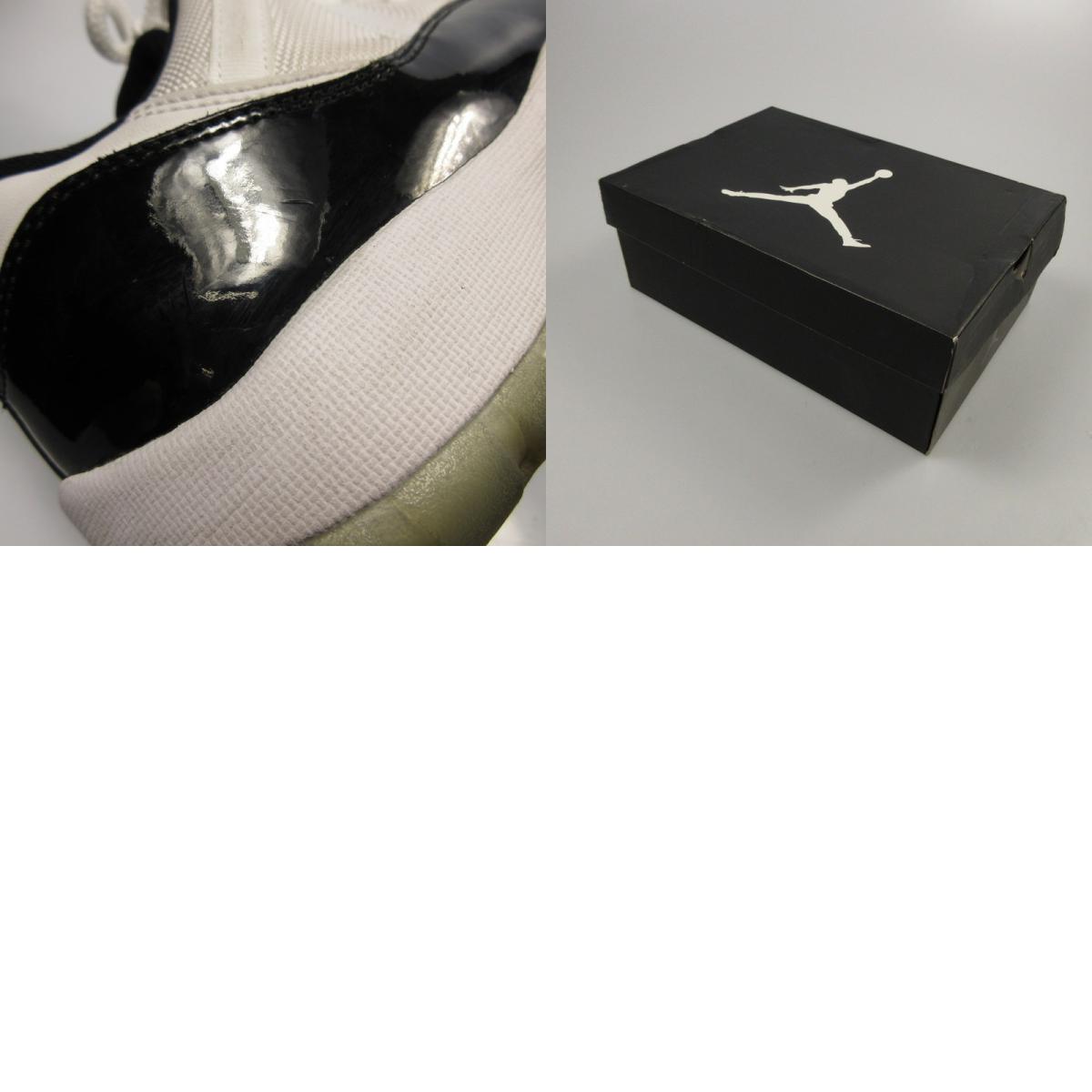 【中古】NIKE | ナイキ AIR JORDAN 11 RETRO LOW CONCORD スニーカー 528895-153 ホワイト 27cm