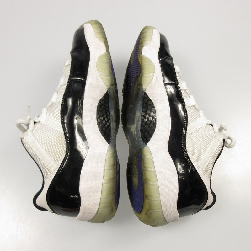 【中古】NIKE | ナイキ AIR JORDAN 11 RETRO LOW CONCORD スニーカー 528895-153 ホワイト 27cm
