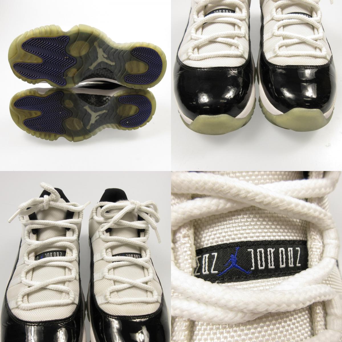 【中古】NIKE | ナイキ AIR JORDAN 11 RETRO LOW CONCORD スニーカー 528895-153 ホワイト 27cm