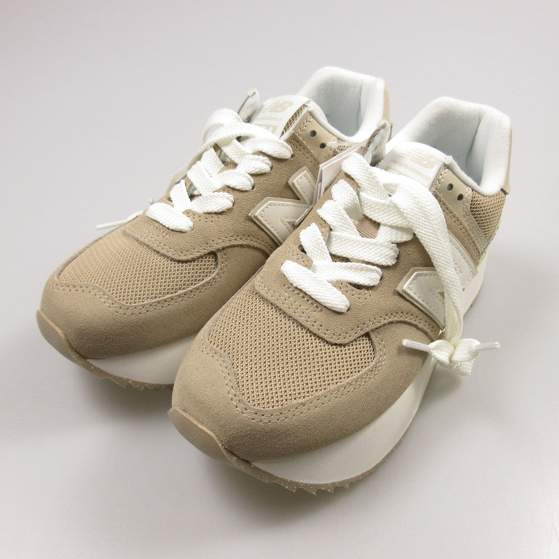 【中古】NEW BALANCE | ニューバランス スニーカー WL574ZSM ブラウン 24.5cm