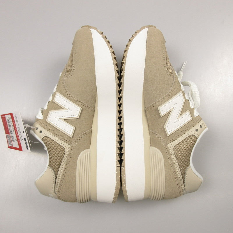 【中古】NEW BALANCE | ニューバランス スニーカー WL574ZSM ブラウン 24.5cm