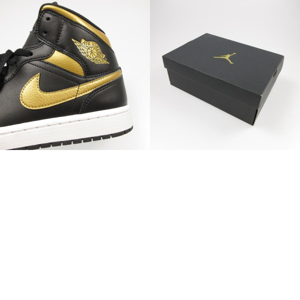 【中古】NIKE | ナイキ AIR JORDAN 1 MID スニーカー DQ8426-071 ブラック 26.5cm