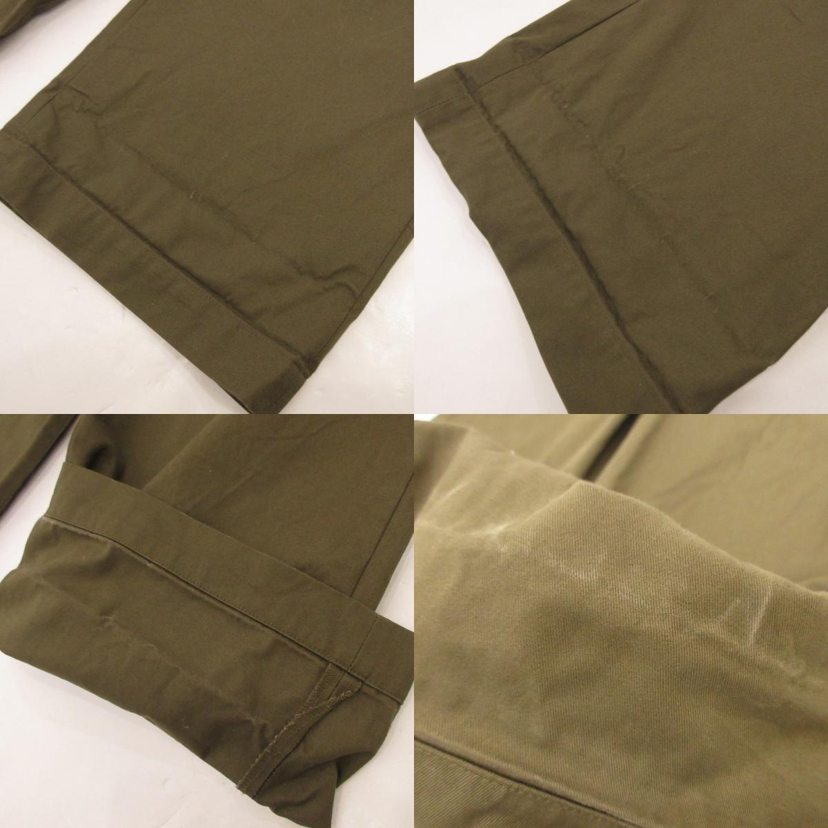 【中古】 YVAN パンツ TAN-P05F-21102 カーキ サイズ:40